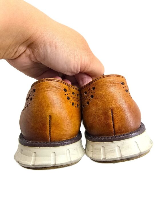 Cole Haan Cognac Brown ZERØGRAND Remastered Wingtip Comfort Oxfords Men 11.5 main image 6
